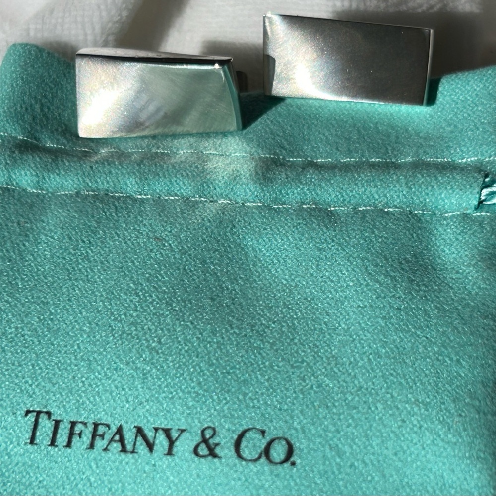 Tiffany & Co. Frank Gehry Silver “Torque” Cufflinks
